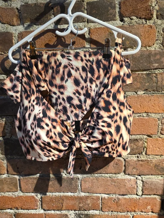 Leopard Print Bathing Suit - Picture 1 of 5